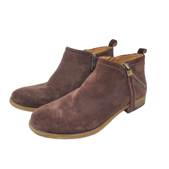 Franco Sarto 'Kaime' Genuine Leather Suede Ankle Boots Size 6.5 M - Picture 3 of 11